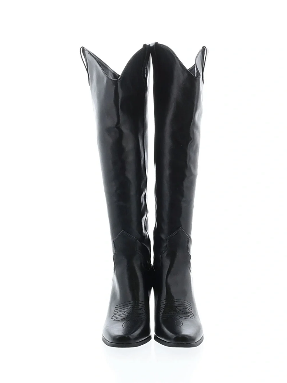 Black Tall Leather Riding Boots